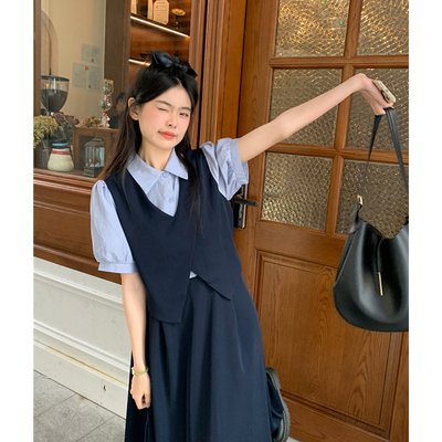 taobao agent Advanced summer design dress, plus size, high-quality style, puff sleeves, trend of season, fitted