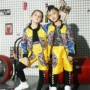Trang phục trẻ em khiêu vũ đường phố phù hợp với điệu nhảy jazz nam và nữ Áo choàng kiểu hip hop hiphop - Trang phục quần áo trẻ em