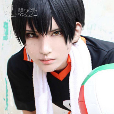 taobao agent Small hair 排 COS Volleyball Teenage Yoshan Yamoseki Boshisa Boshisa Deadians Black Black Face Cos wig