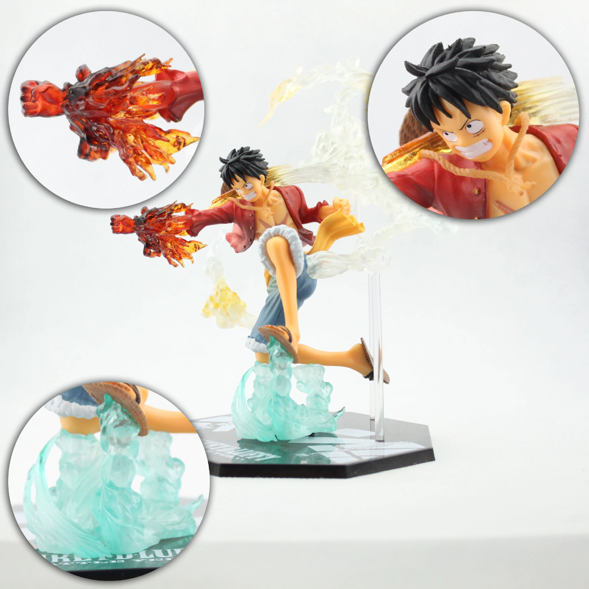 Anime One Piece Figuarts ZERO Luffy Rubber Fire Fist Gun Combat Model Hình N16 - Khác