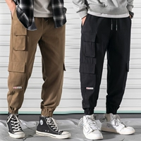 Штаны в стиле хип-хоп, спортивные повседневные брюки, оверсайз, свободный крой, в корейском стиле