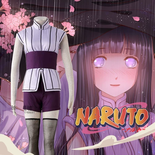Последняя аниме детская одежда для косплей женская одежда Naruto Hinata Hinata Cos Compling Full Set