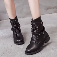 Martens, универсальные тонкие короткие сапоги в английском стиле для черной кожи, высокая обувь, осенние, в британском стиле, 2021 года, популярно в интернете