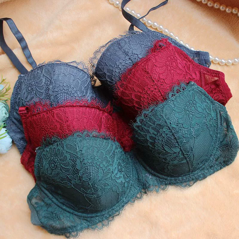 Xiaofen bra set nữ gợi cảm phần mỏng ngực lớn tập hợp trên các mẫu áo ngực mỏng phần mùa hè Torre với đồ lót vòng thép - Bộ đồ lót