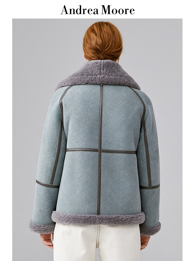[Nhặt lên! Thông báo lỗi mã bị hỏng] mùa đông lông cừu mới lông cừu một áo khoác da phụ nữ lông dày ngắn - Quần áo lông thú