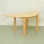 Nhà máy trực tiếp mẫu giáo bàn ghế gỗ Thiết kế tròn nhiều kiểu dáng Bàn làm việc bằng gỗ rắn tròn cho trẻ em - Phòng trẻ em / Bàn ghế bàn học cho bé mẫu giáo