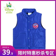 Quần áo trẻ em Disney cho bé trai mùa xuân vest dày lên áo vest ấm áp giản dị mùa thu và mùa đông 164S854 - Áo ghi lê