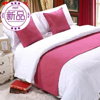 Khăn trải giường vải đuôi giường với bột Rong màu s khách sạn Mỹ sofa nhỏ tươi giường đuôi vải vải bìa giường - Trải giường thảm trải giường mùa đông