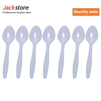 200PCS Economical Plastic Spoon Western Disposable Spoons Ta