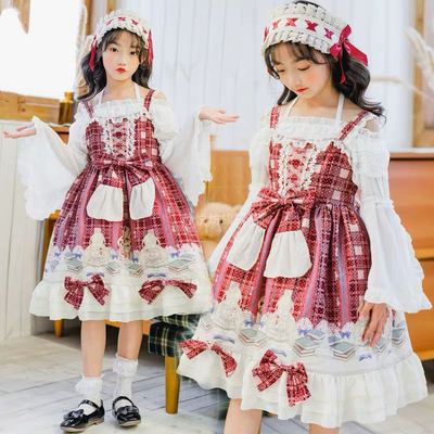 taobao agent Genuine set, children's small princess costume, Lolita style