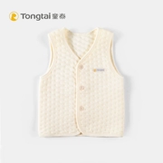 Tong Tai dày vest trẻ sơ sinh vest mùa thu và mùa đông cotton vest nam và nữ bé vest vai ấm áo - Áo ghi lê