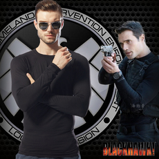 Футболка для туризма и кемпинга 神盾局特工紧身战术t恤