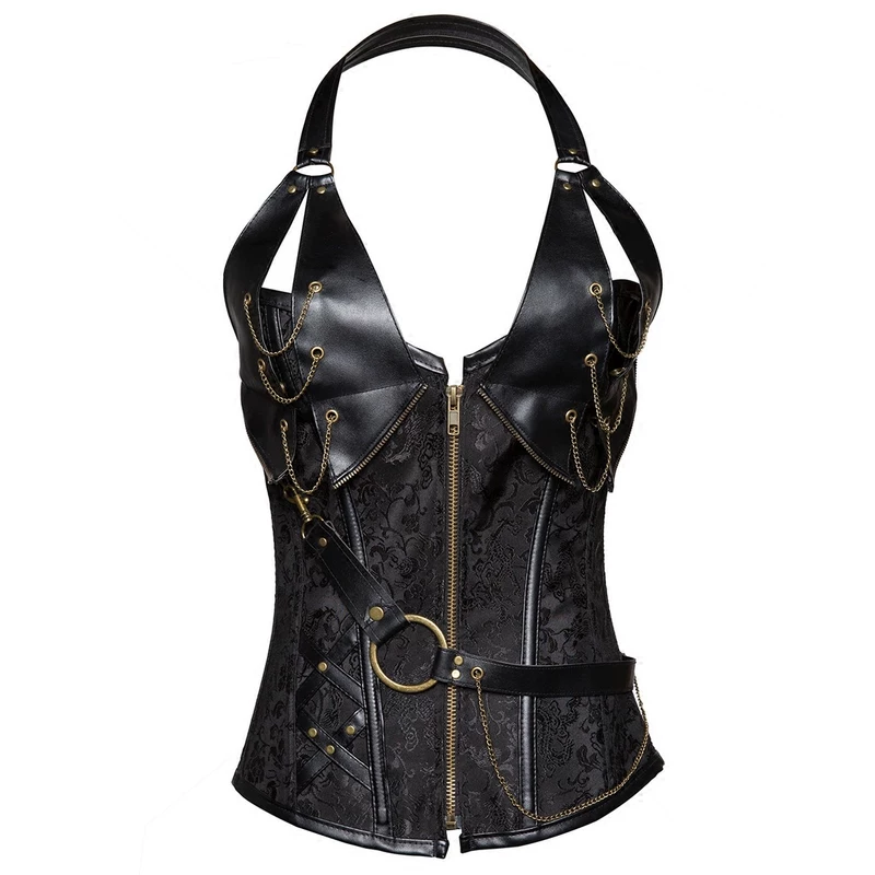 Retro waist belt, corrective bodysuit, European style, steel frame, tight