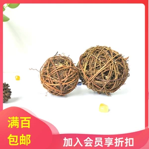 [Хуадфу павильон ручной работы] Waldorf Toys Natural Santian Vine Ball Original Ecology