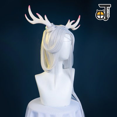 taobao agent Kings Misaki Glory cos Yao meets the deer wig white long accessories cospaly