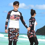 Bộ đồ lặn Hàn Quốc chia nhỏ kích thước lớn 200 kem chống nắng sứa dài tay áo bơi lướt phù hợp với cặp đôi - Vài đồ bơi