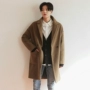 Hoạt động mùa thu và mùa đông áo gió nam dài phiên bản Hàn Quốc của người đàn ông đẹp trai áo len mỏng áo khoác len Nizi áo bò nam