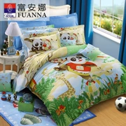 Anna giàu gia đình cotton dệt của bốn chàng trai và cô gái giường cartoon giường bông gói cho trẻ em - Bộ đồ giường trẻ em