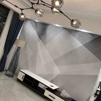 Телевизионная фоновая обои обои скандинавские 3D Трехмерная геометрическая гостиная.