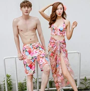 Cặp đôi váy mùa xuân siêu cổ tích Hàn Quốc mùa hè quần mỏng đi biển - Vài đồ bơi