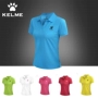 KELME Kalmy đích thực Áo thể thao mùa hè POLO Áo phông nữ màu trơn Những người yêu thích mặc áo sơ mi tay ngắn thoáng khí - Áo polo thể thao áo thun polo cao cấp