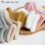 Vớ cotton mùa đông dày ấm 0-6 tháng 1-3 tuổi Bé cao ống cotton sơ sinh 12 - Vớ