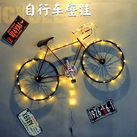 Лофт промышленная украшение ветровой стены комната стены стены настенная бар творческий железный велосипед