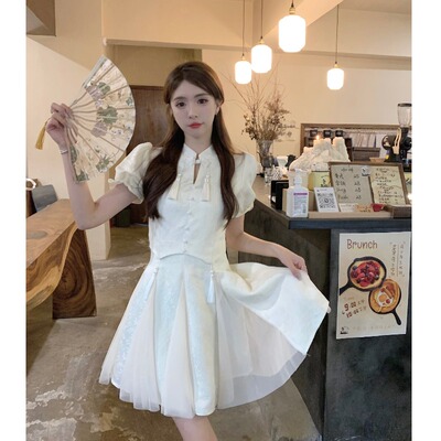 taobao agent Summer dress, advanced mini-skirt, plus size, Chinese style, high-quality style