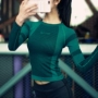 Cô gái thể hình gợi cảm giảm béo rốn áo thể thao nữ chạy bộ áo thun thể dục nhanh khô quần áo yoga thoáng khí siêu lửa áo ba lỗ tập gym