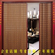 Rèm tre gấp cửa trượt phân vùng kéo dài phòng khách trang trí màn hình nhà bếp nhà bếp cửa hàng cửa hàng tre rèm rèm cửa rèm cửa rèm rèm sáo cuốn rèm cuộn cản sáng