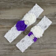 Bán chạy nhất màu tím quý phái châu Âu và Mỹ garter phụ kiện cưới trang trí cô dâu - Nịt Tất