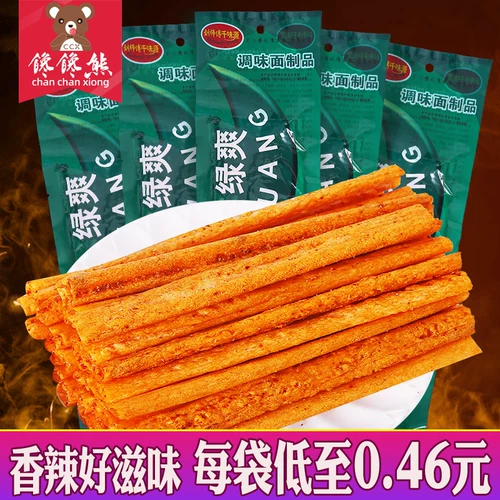 Lvshu Spicy Strip 8090 раз ностальгические сушеные пряные фильмы Hunan Rampant Bar 5 центов лагеря повседневные закуски с закусками