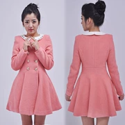 2017 mùa thu đông mới của phụ nữ Thời trang Hàn Quốc váy lớn Áo len mỏng hai dây bằng len Áo khoác len - Áo Hàn Quốc