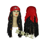 Halloween cung cấp cosplay tóc giả cướp biển người lớn tóc giả cướp biển headband mũ trùm đầu caribbean tóc giả - Sản phẩm Đảng / Magic / Hiệu suất