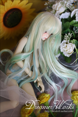 taobao agent 3 points and 4 points BJD SD doll wig HT long curly hair-anthocyan 1/4, 1/3
