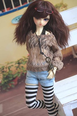taobao agent [Endless] BJD/SD/DD1/3 baby jacket set Insteressed little woman hollow T -shirt jelly jam shorts