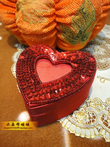 Браслет из бисера ручной работы, блестки для ногтей в форме сердца, коробочка для хранения, коробка для хранения, ювелирное украшение, подарок на день рождения