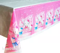 Bán hàng trực tiếp lá lách dùng một lần khăn trải bàn kitty cat theme nguồn cung cấp bên bảng vải khu vực thực phẩm trang trí giấy bọc thực phẩm