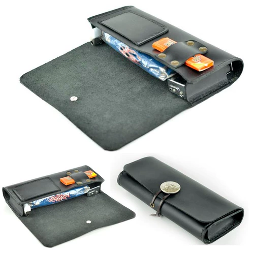 Черная сигаретная сумка с сигарет ручной руки