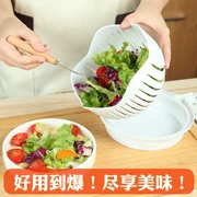 Sáng tạo salad cắt bát đa chức năng cắt salad salad Artifact Rau quả salad bát cắt dây khuôn - Tự làm khuôn nướng