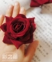 Retro Gothic Dark Girl Lolita Dark Red Scarlet Rose Ring Hand Ring 35 nhẫn bạch kim