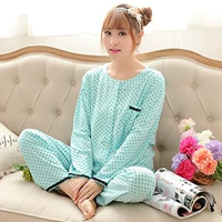 Mùa xuân hè hè modal đồ ngủ nữ cotton dài tay trung niên phù hợp với kích thước lớn trung niên mẹ dịch vụ nhà đồ ngủ de thương