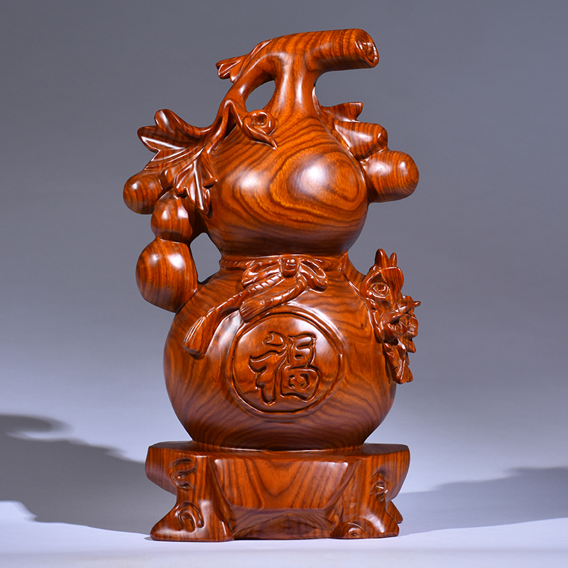 工藝禮品紅木工藝品 東陽木雕刻招財貔貅家居風水擺件 招財動物擺