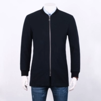 Romeo nam mùa đông nam thời trang bóng chày cổ áo chần ấm áp đơn giản giản dị phần dài coat 051 S áo da nam cao cấp