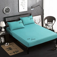 Màu sắc tinh khiết 1,5 1,8 m m giường cọ đơn giản mảnh đơn Simmons nệm phủ bụi phủ giường - Trang bị Covers ga trải giường chun đẹp	
