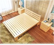 Vườn 2 m giường đôi gỗ rắn 1.8 m giường thông 2 người giường 1.5 giường ngủ giường đơn giản giường thực giường người lớn