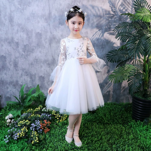 Детское платье, белая юбка для принцессы, в западном стиле
