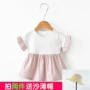 Hợp thời trang mùa hè cô gái 1 ~ 6 tuổi cotton nước ngoài khí T-Shirt trẻ em Hàn Quốc phiên bản của màu rắn hoang dã nữ kho báu ngắn tay búp bê áo sơ mi áo phông thu đông bé gái đẹp