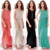 2023Summer Women Sexy Dress Girls Dresses Long Chiffon Skirt