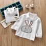 2018 mùa xuân trẻ em áo sơ mi Hàn Quốc phiên bản của cô gái dễ thương mèo phim hoạt hình thêu áo sơ mi trẻ em dài tay áo sơ mi shop thời trang trẻ em